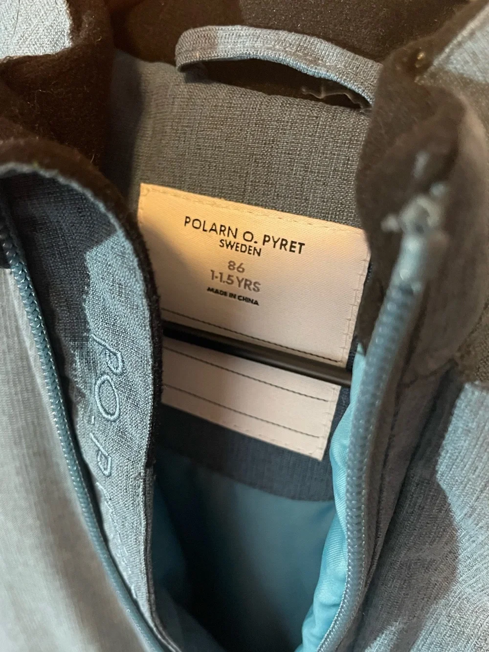 Polarn O. Pyret Boy’s Blue Weather Pro Water Repellent Reflective‎ Snowsuit